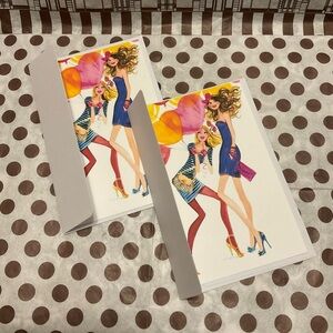 Set of 2 Bendel Girls Celebrating Notecards with Envelopes